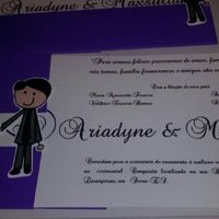 Meu convite de casamento. - 2