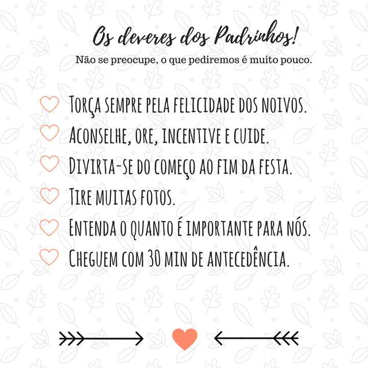 Convite dos Padrinhos