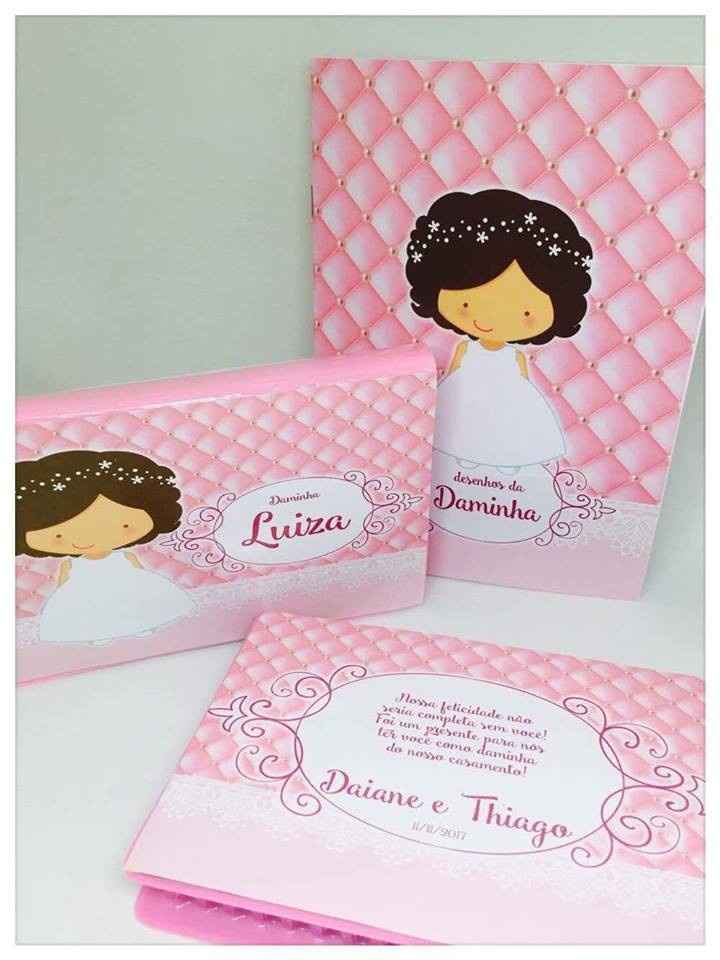 Kit livrinho + estojo daminha 