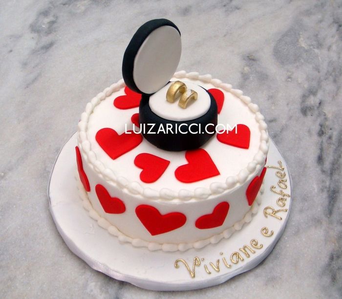 Bolo para noivado ♥