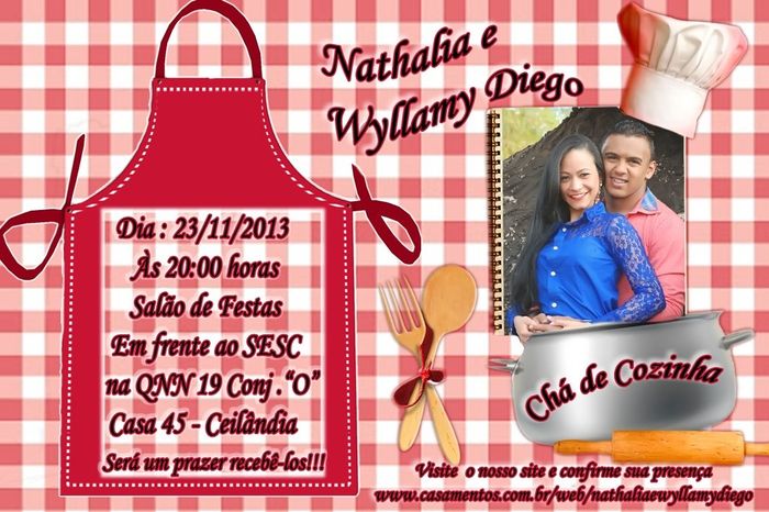 Convite - Chá de Cozinha ♥