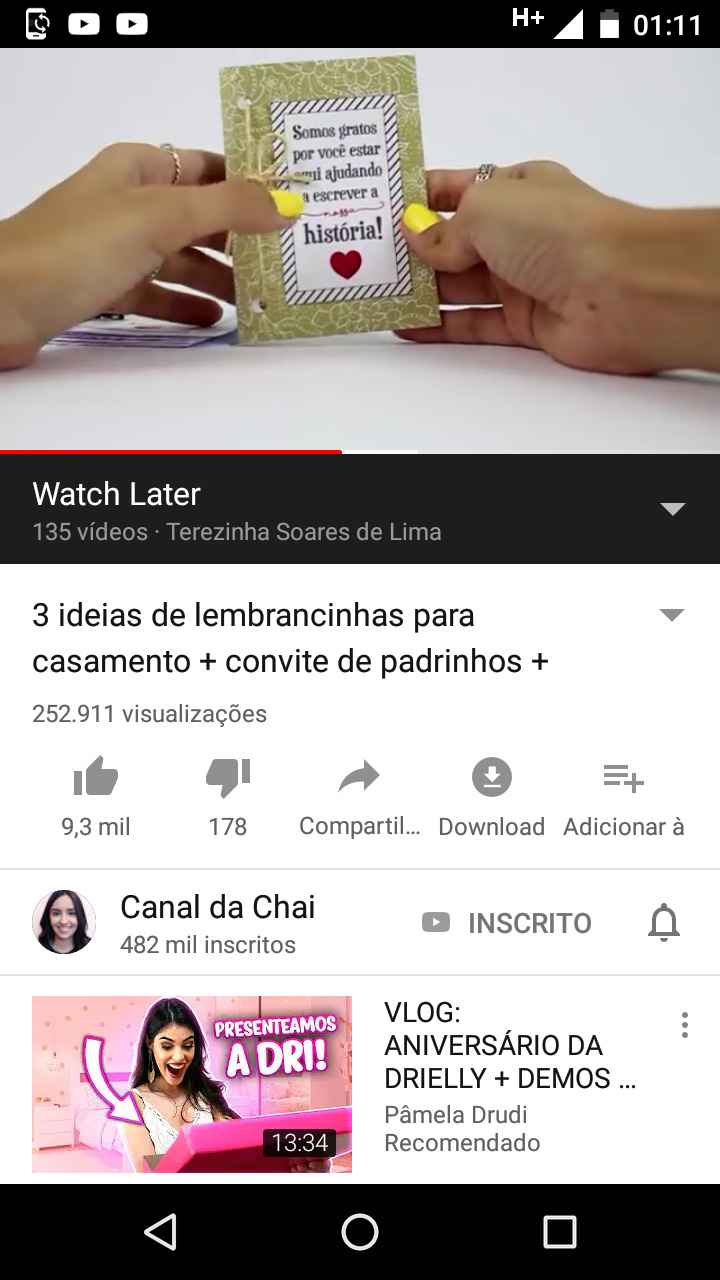 Bloco de notas - opção de lembrança - 1