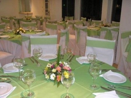 Decoração Verde e Branco