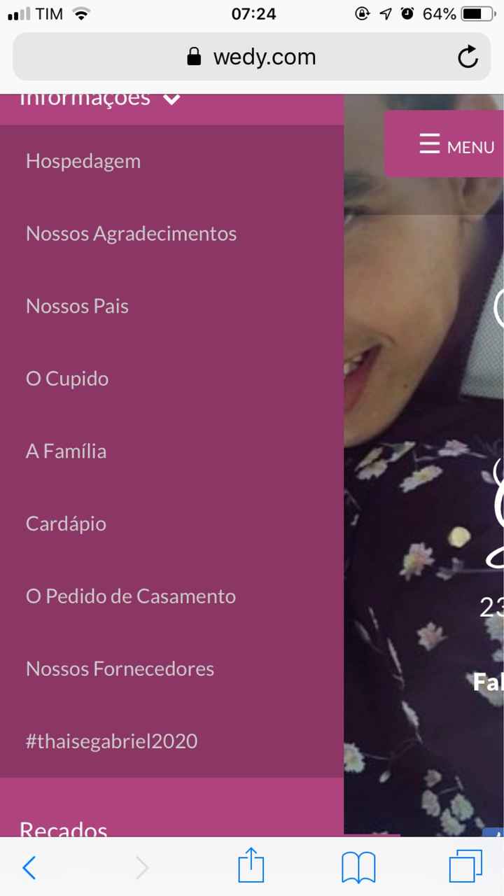 Site de casamento Wedy - 1