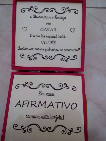 Convite dos padrinhos - 2