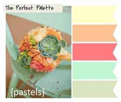 Coral e menta