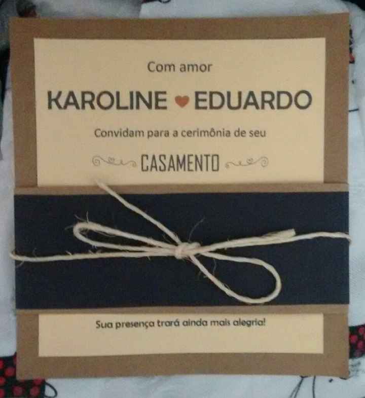 Meus convites de casamento - 1