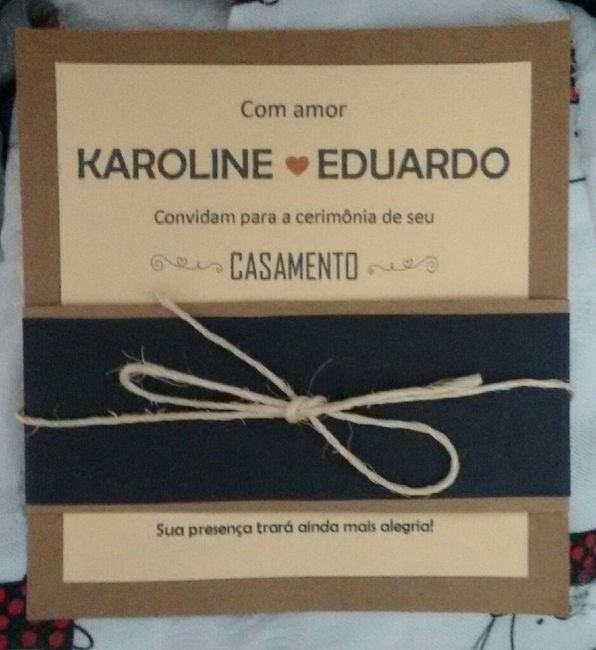 Meus convites de casamento - 1