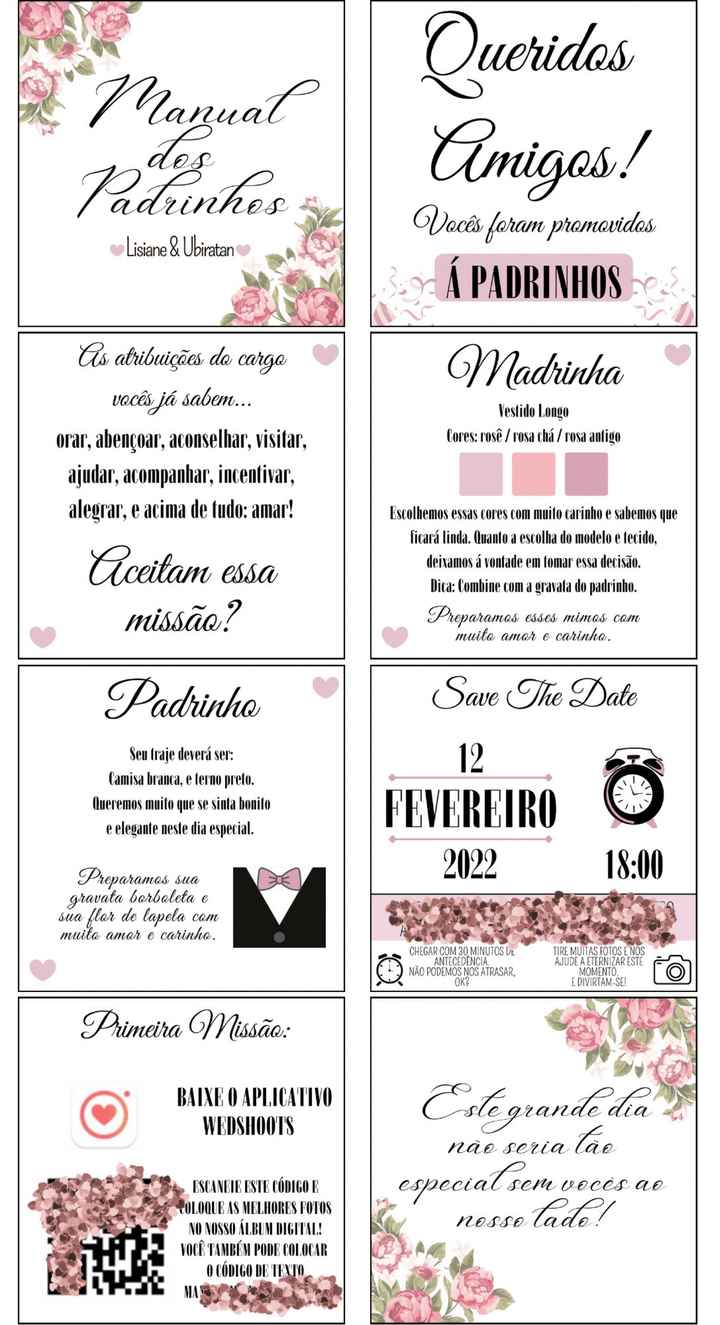 Manual dos Padrinhos ❤️ - 3