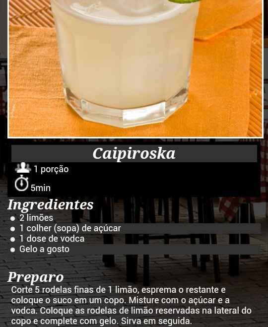 Drinks com e sem álcool.. - 1