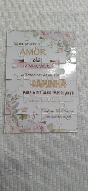 Convite dos pajens e daminhas 4