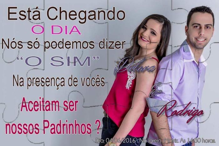 Convite dos padrinhos - 2