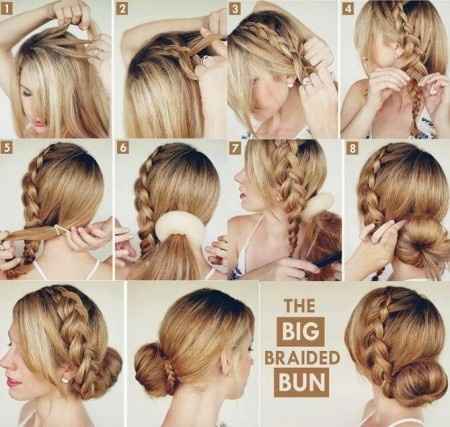 Coque donut com trança lateral - diy - 1