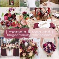 Rosa chá e Marsala 