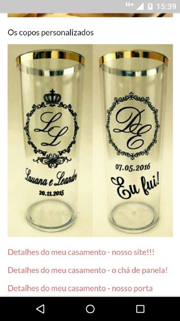 Lembranças p convidados - aromatizador ou copos personalizados?! - 3