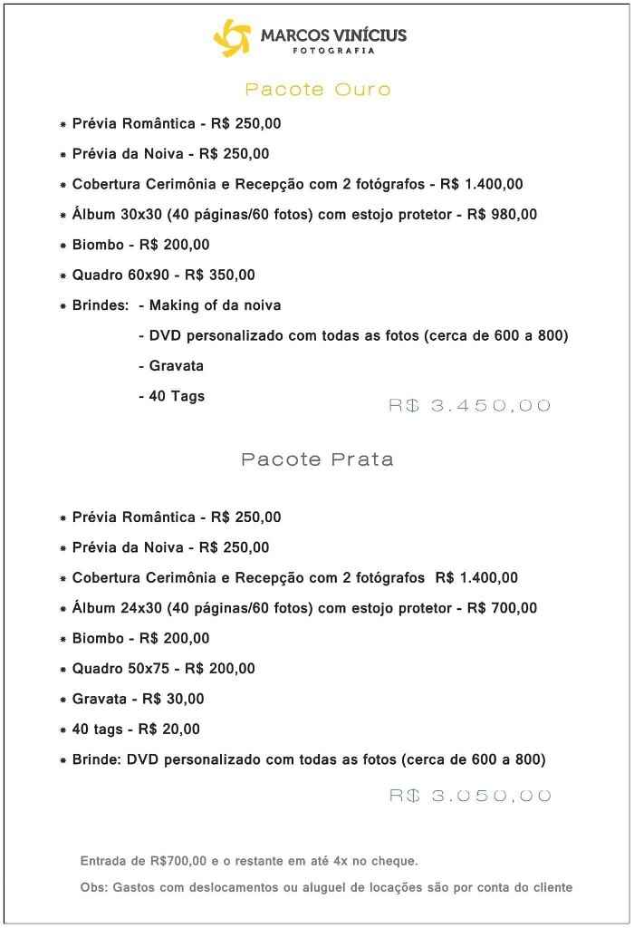 Valor de fotógrafo - 1