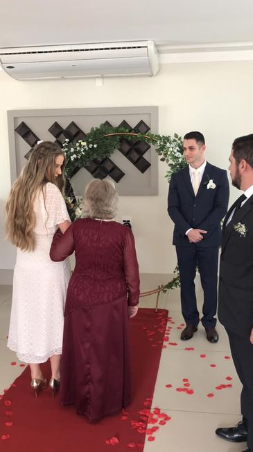 Chegando no altar