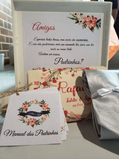 Lembrança para padrinhos - 1