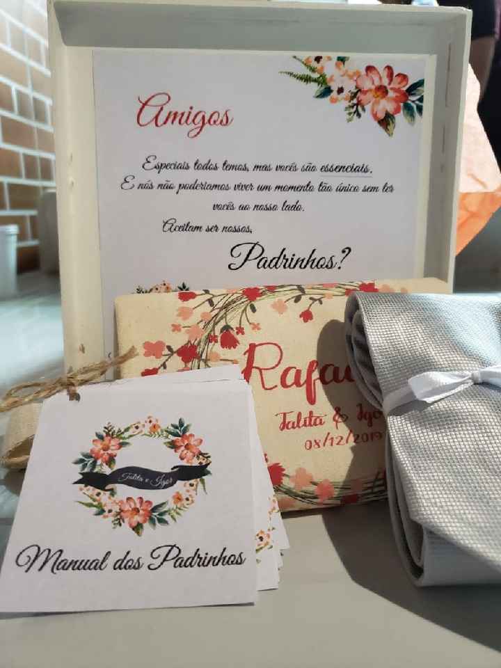 Lembrança para padrinhos - 1