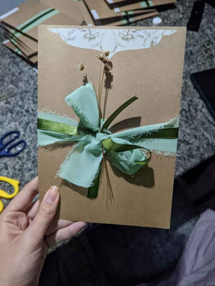 Meu convite de casamento feito e impresso no Canva. - 2
