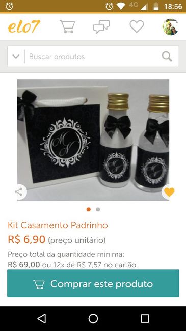 Lembrança de agradecimento às madrinhas e... o que dar aos padrinhos? 2