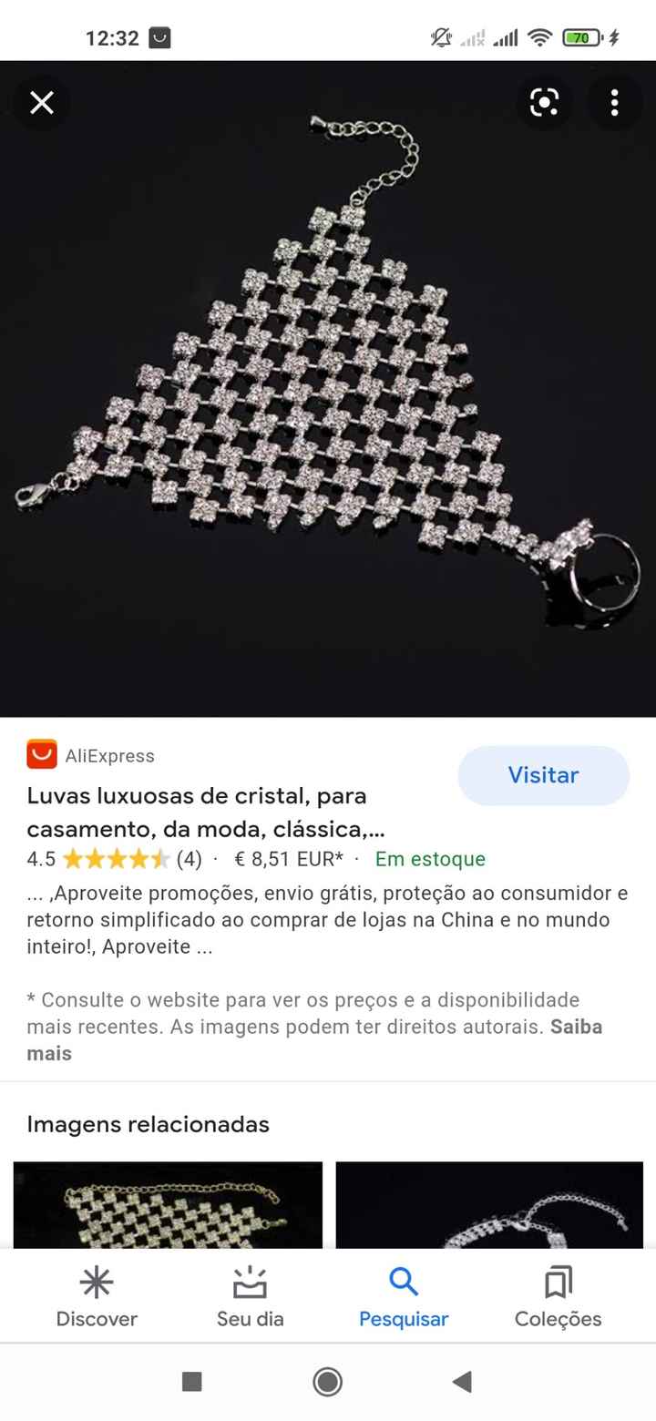 Luva de strass - 1