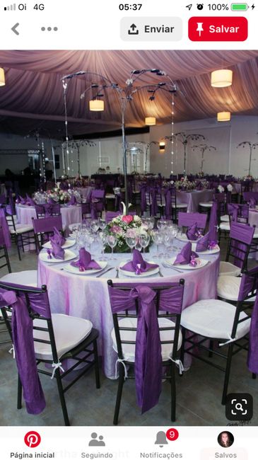 Decoração roxa - 3
