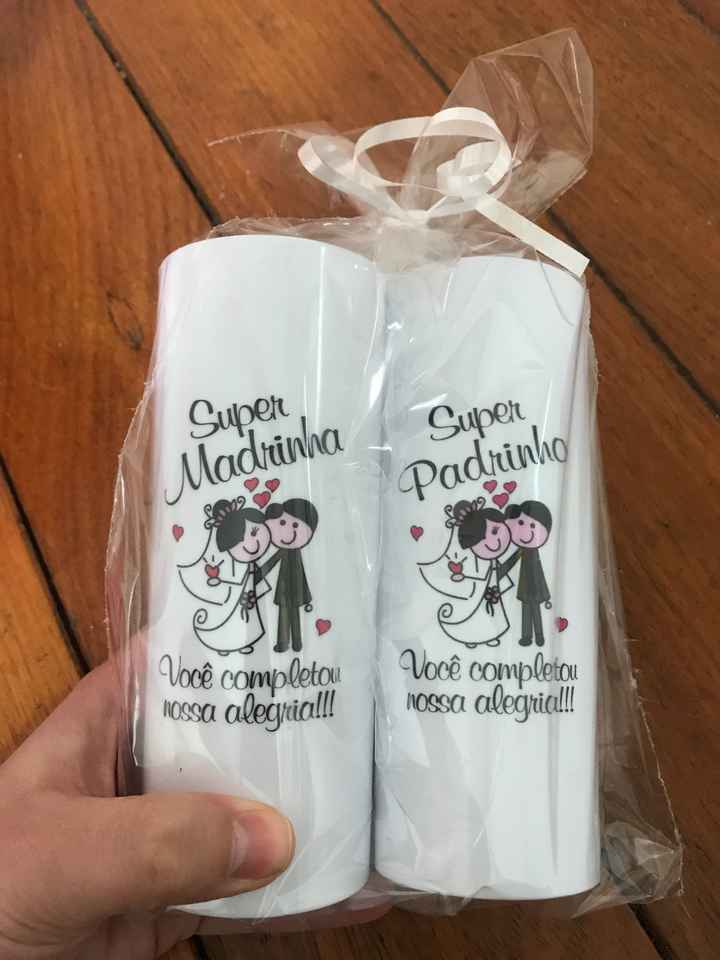 Lembrança para padrinhos - 1