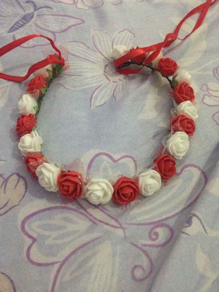 Coroa de flores para cabelor - 1