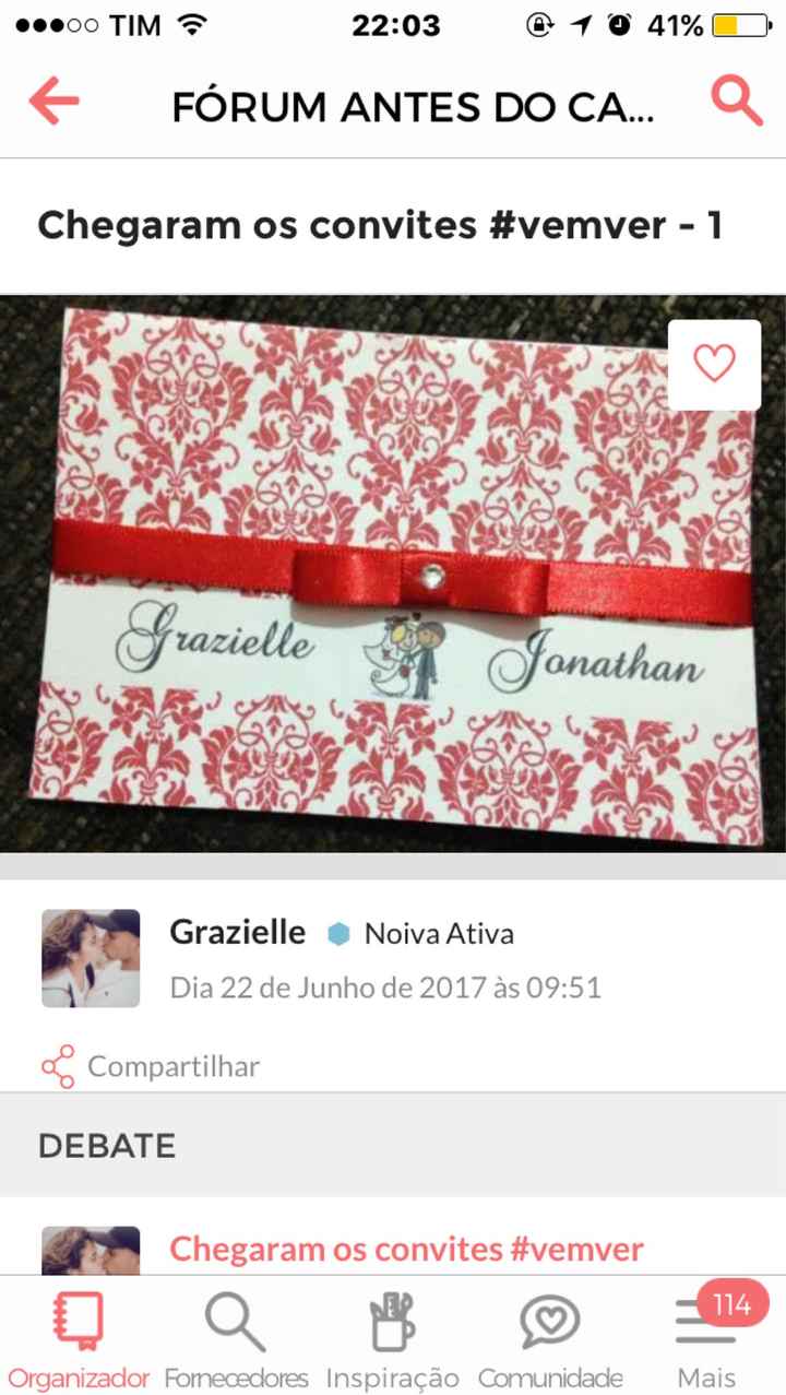 Convite de casamento pela internet - 1