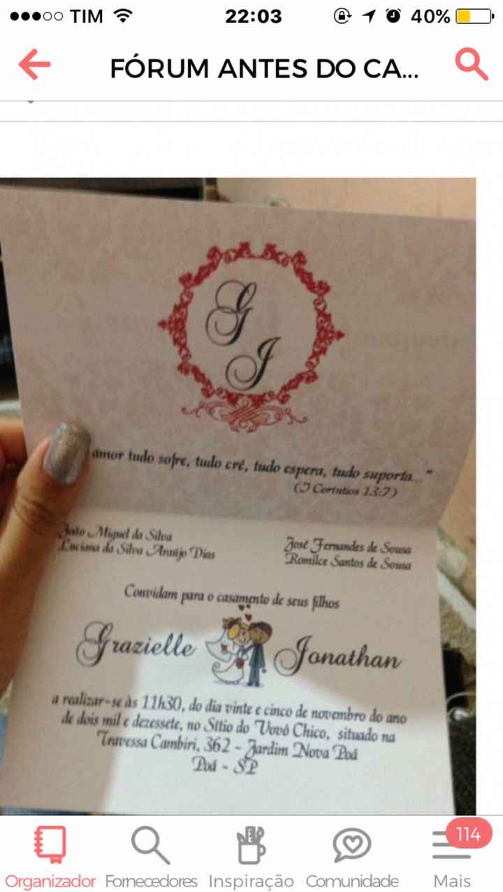 Convite de casamento pela internet - 2