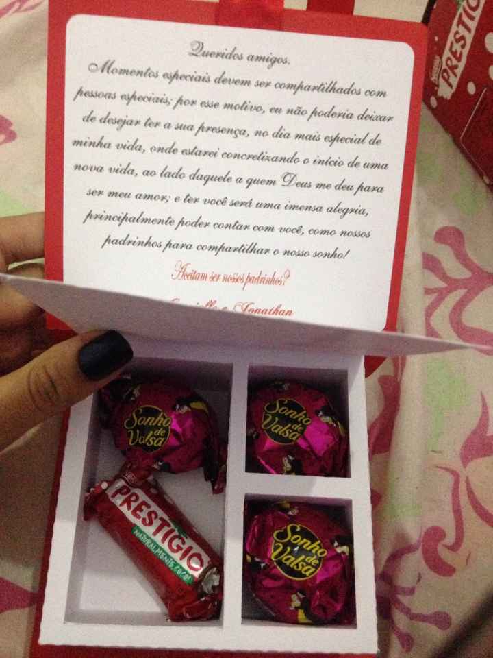 Entrega dos convites dos padrinhos - 3