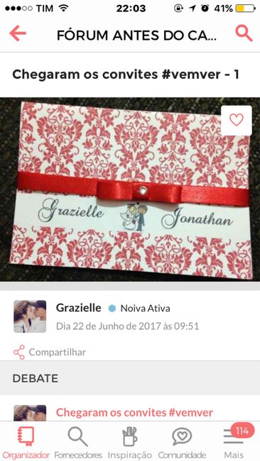 Convite de casamento pela internet - 1