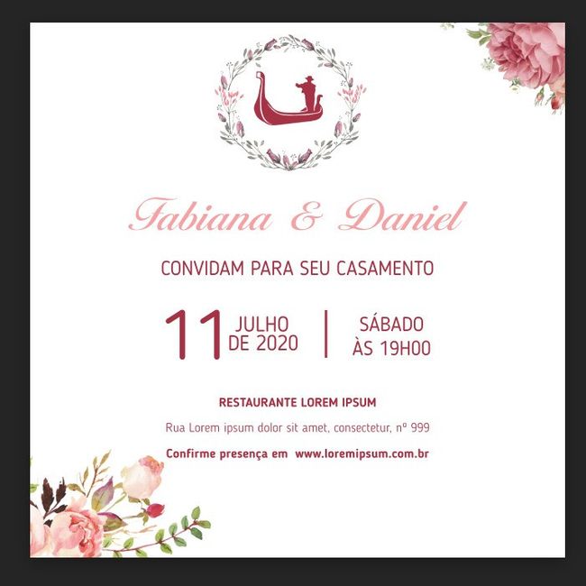 Convite de casamento 1