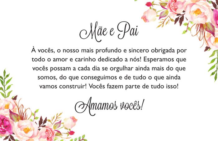 Convites dos pais e recebidos pagos 6