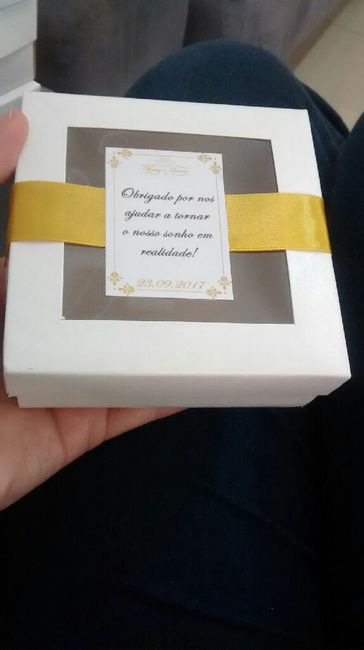 Caixa de agradecimento aos fornecedores diy - casamento quéren e wesley - 3