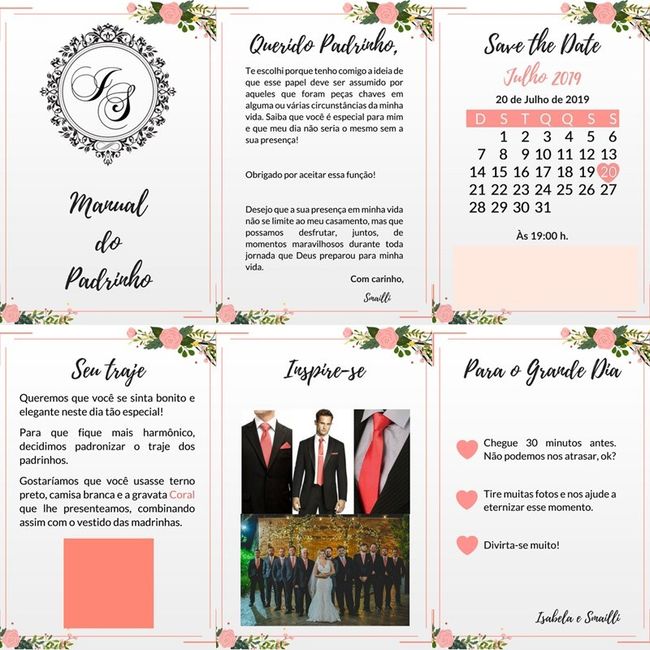 Meus manuais para os padrinhos 2