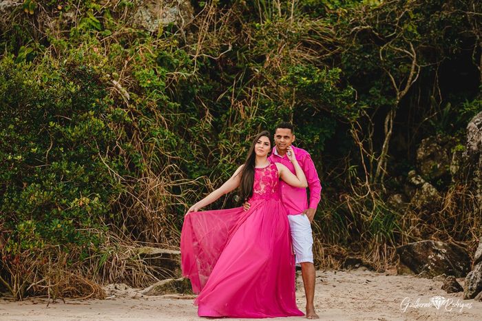 Nosso pré wedding na praia ❤️💙 3
