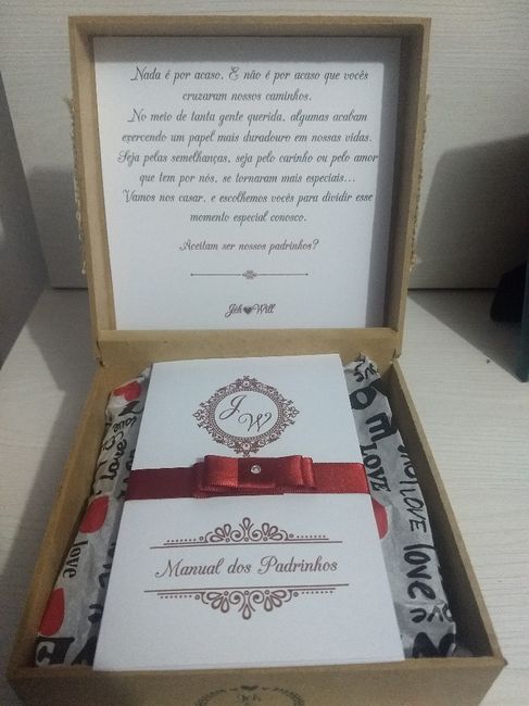 Nossas caixinhas para os Padrinhos!! - 2