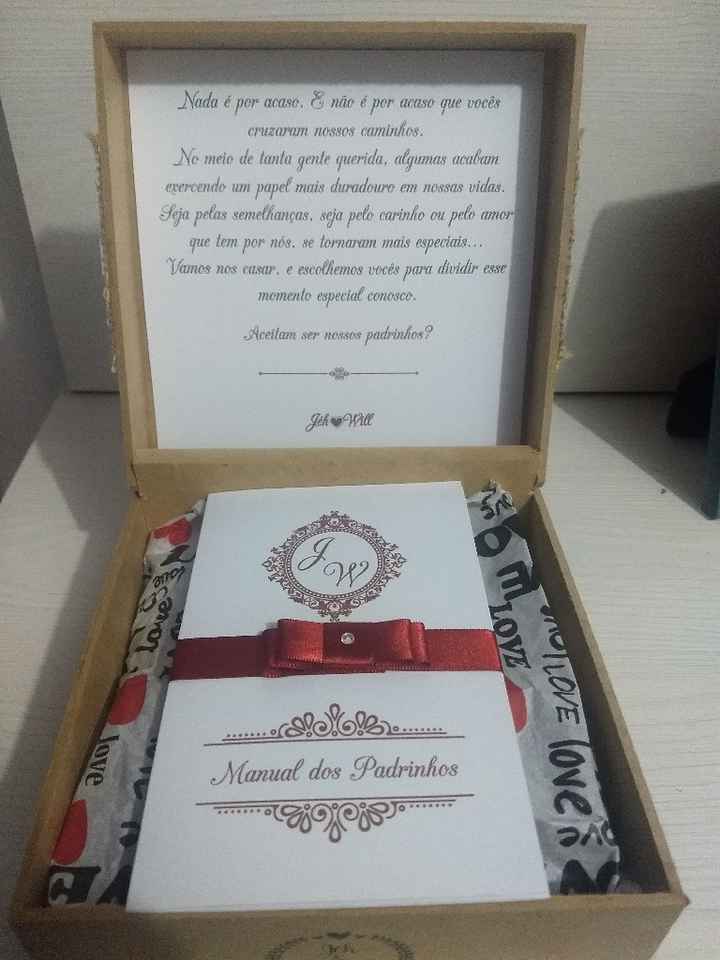 Nossas caixinhas para os Padrinhos!! - 2