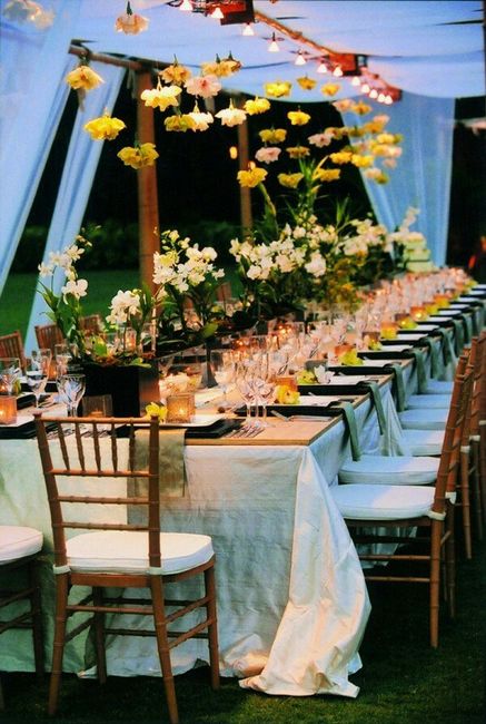 Mesas compridas para casamento! 5