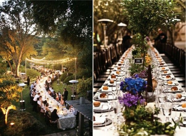 Mesas compridas para casamento! 8