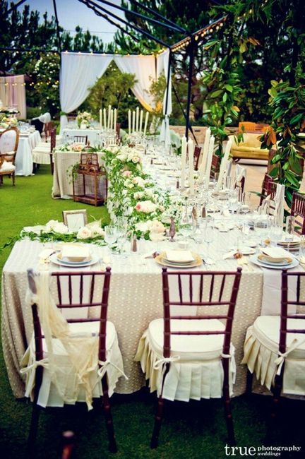 Mesas compridas para casamento! 12