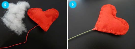 Buquê de feltro de coração para as damas?! o que acham ? 5