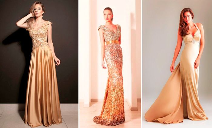 Madrinhas com vestido dourado! 10
