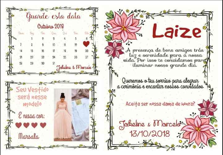  Convite damas de honra - 1