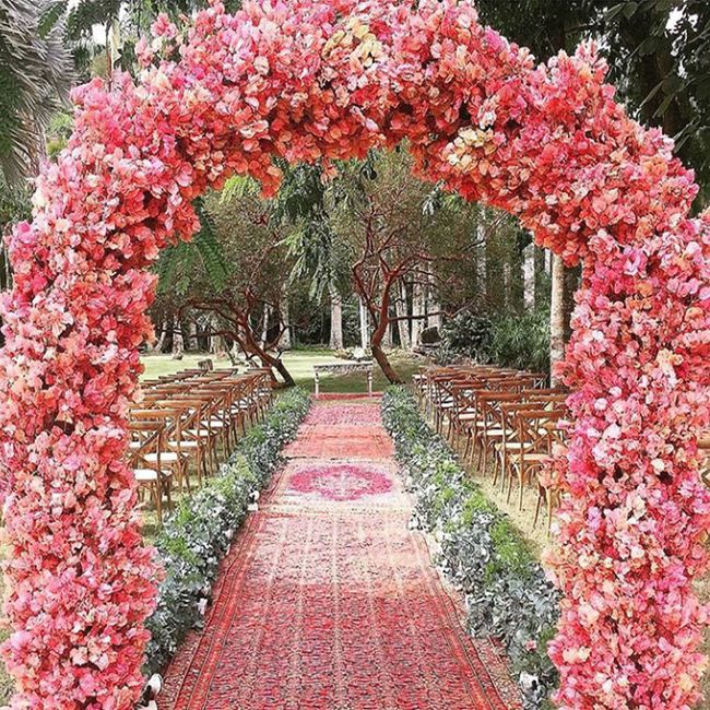 Outubro Rosa: Decor cerimônia em tons de rosa - 3