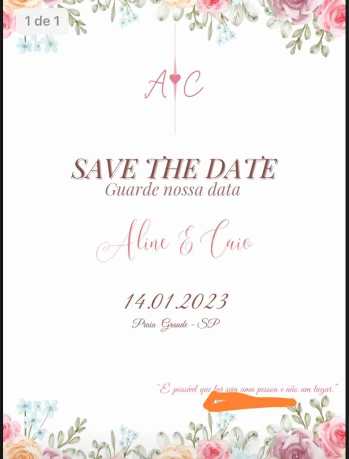 Save the date - 1