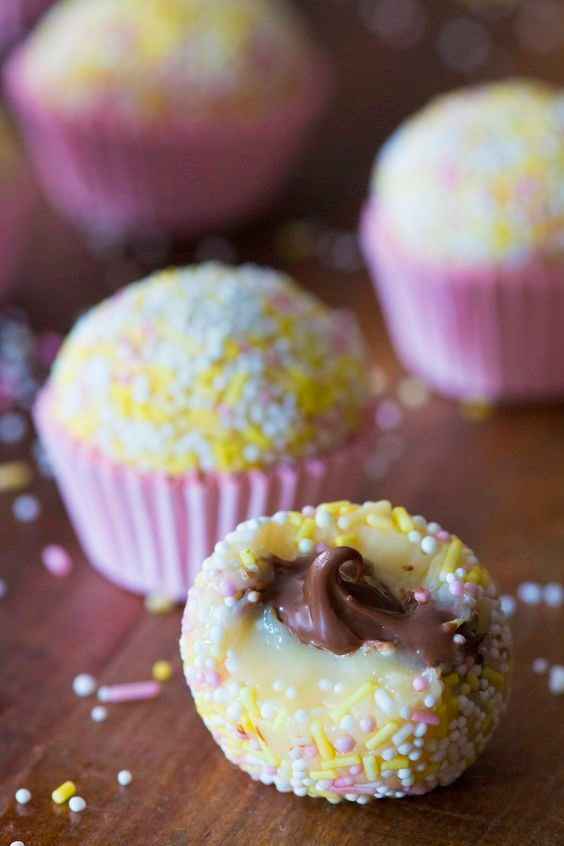 Brigadeiro de leite ninho e nutella 