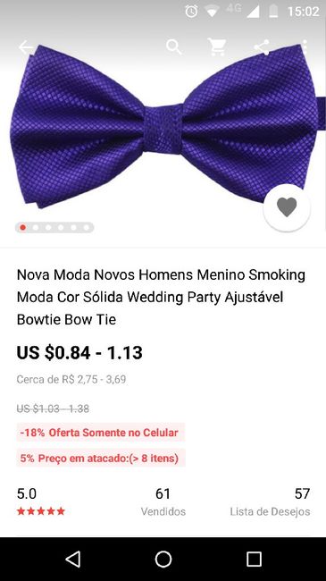 Gravatas dos padrinhos - Aliexpress - 2